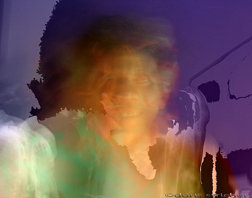 double portrait of a brasilian man reworked with colors to give a joyful at - © Doris Stricher