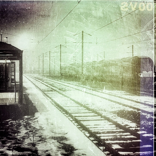Train fantôme - Ghost train - iphone photography - © Doris Stricher