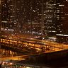 Chicago at night - light and traffic