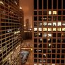 Chicago at night - Human traces